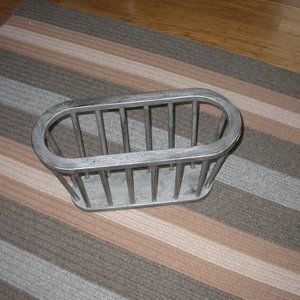 Silver Wooden Magazine Rack